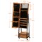 Jewelry Cabinet Floor Type Lockable Jewelry Storage Box with High Full-Length Mirror Bottom Drawer Shelves